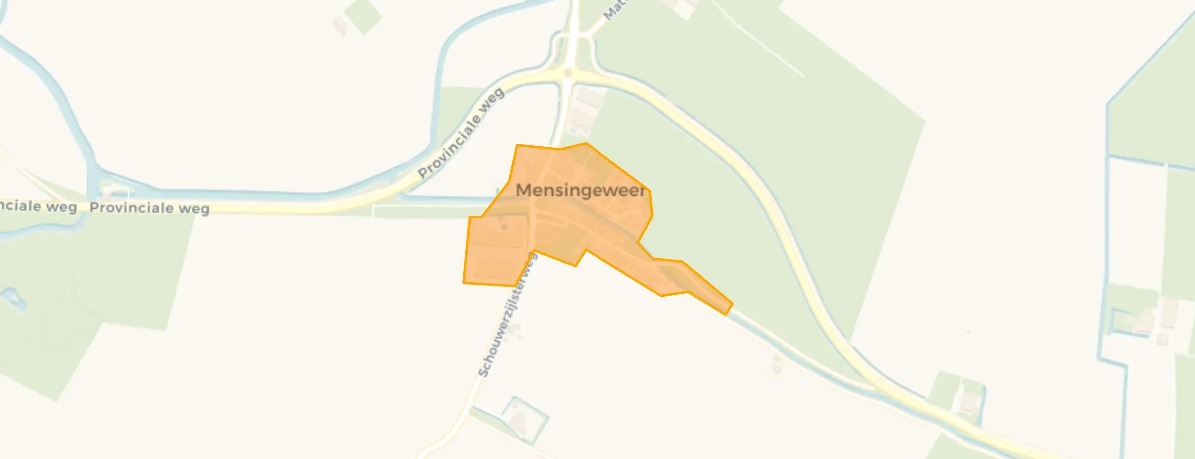 Kaart van Mensingeweer