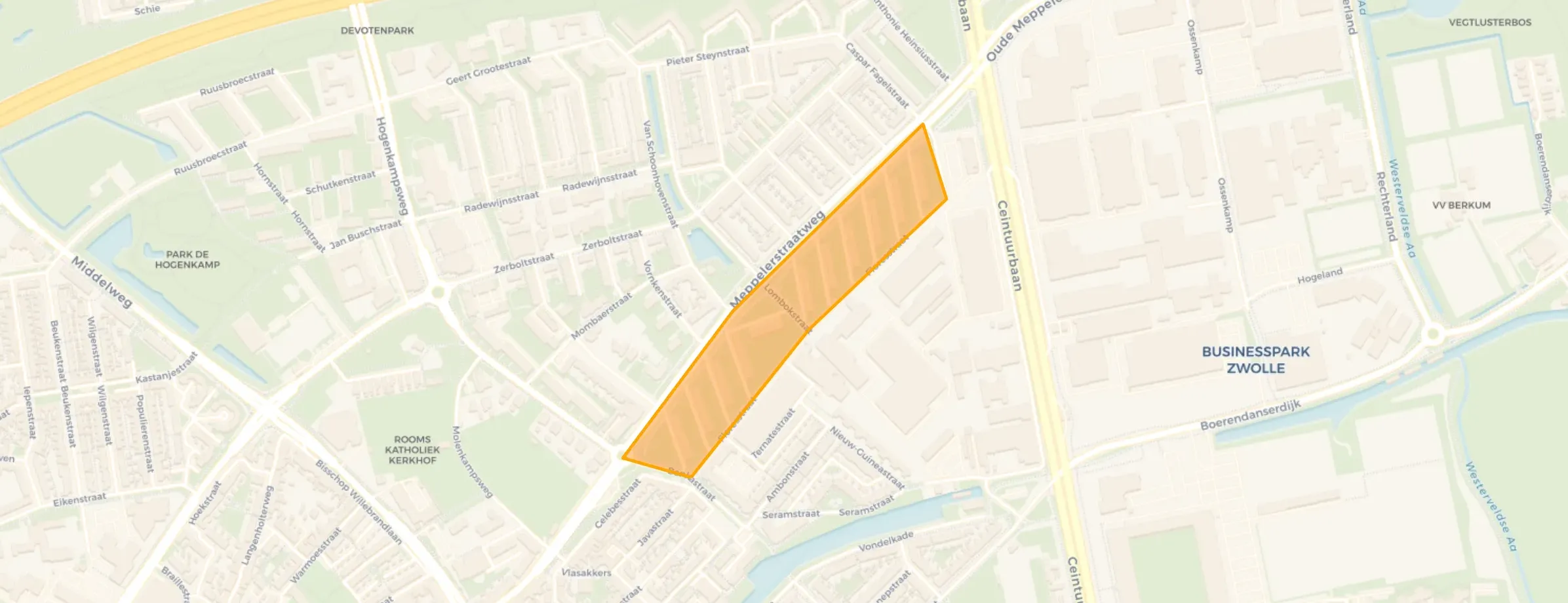 Meppelerstraatweg-Zuid in Zwolle