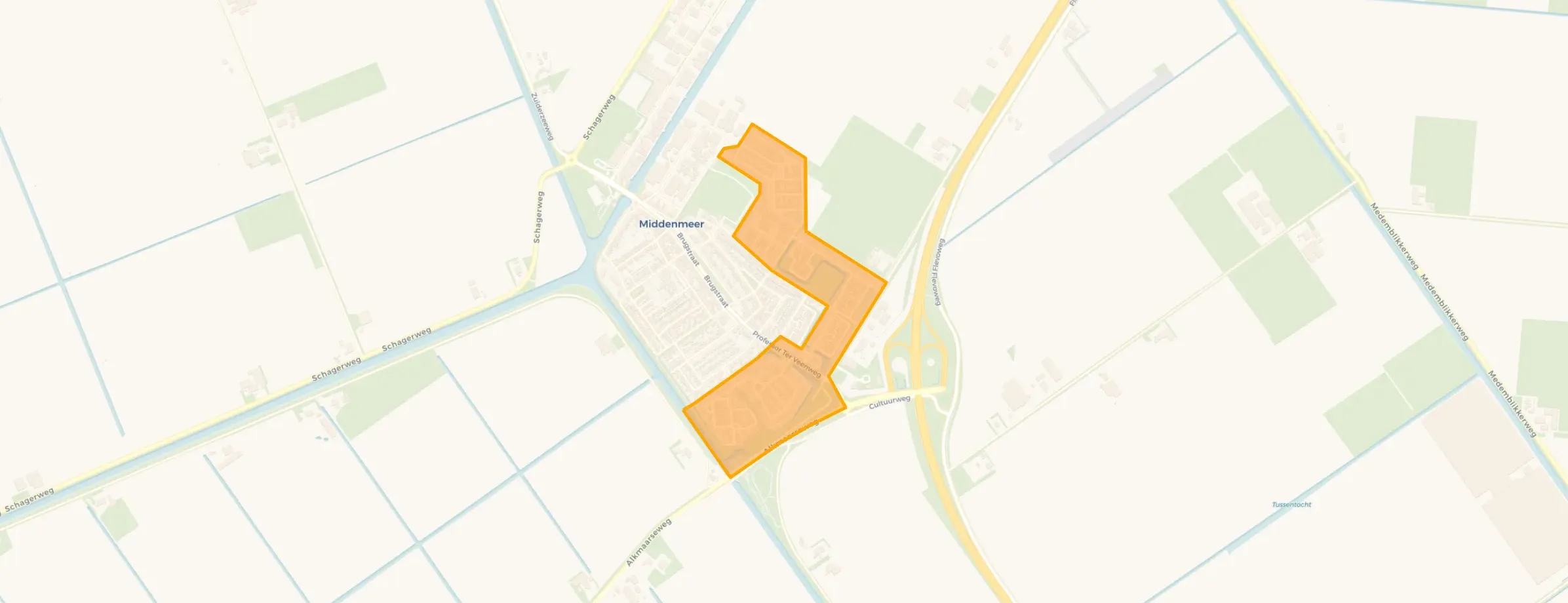 Buurt Middenmeer Kroonwaard Schelpenwijk en omgeving, Middenmeer
