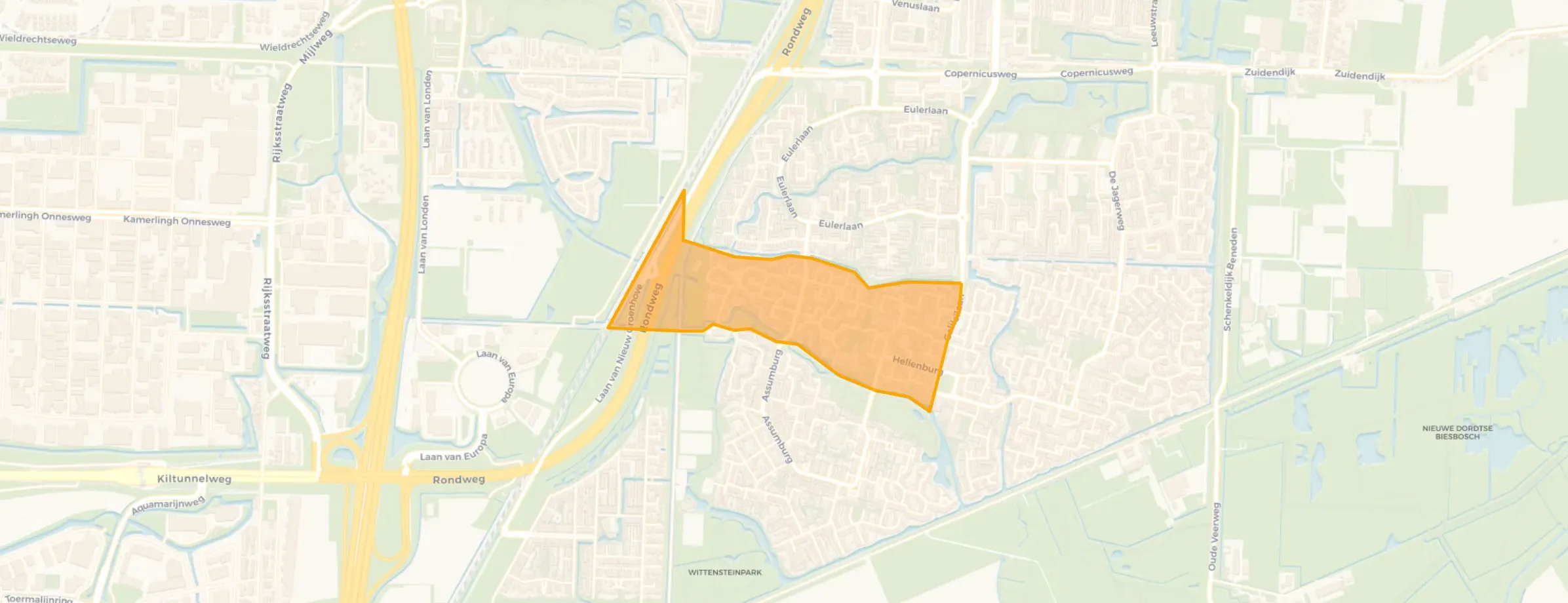 Buurt Mildenburg en omgeving, Dordrecht