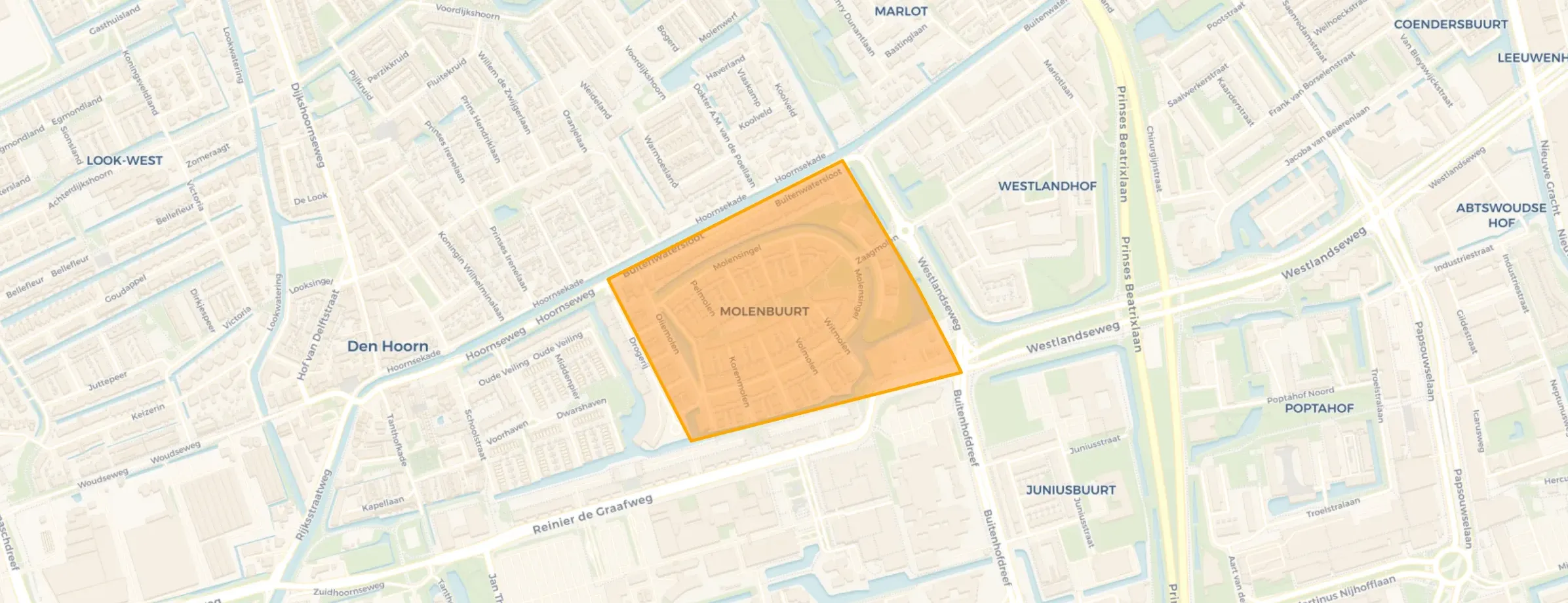 Buurt Molenbuurt, Delft