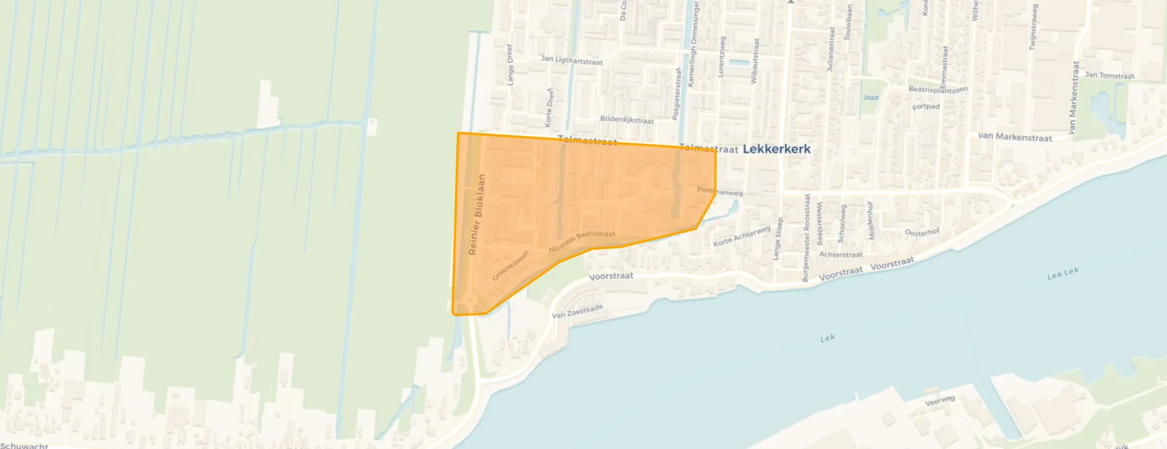 Kaart van Molenwerf en omstreken