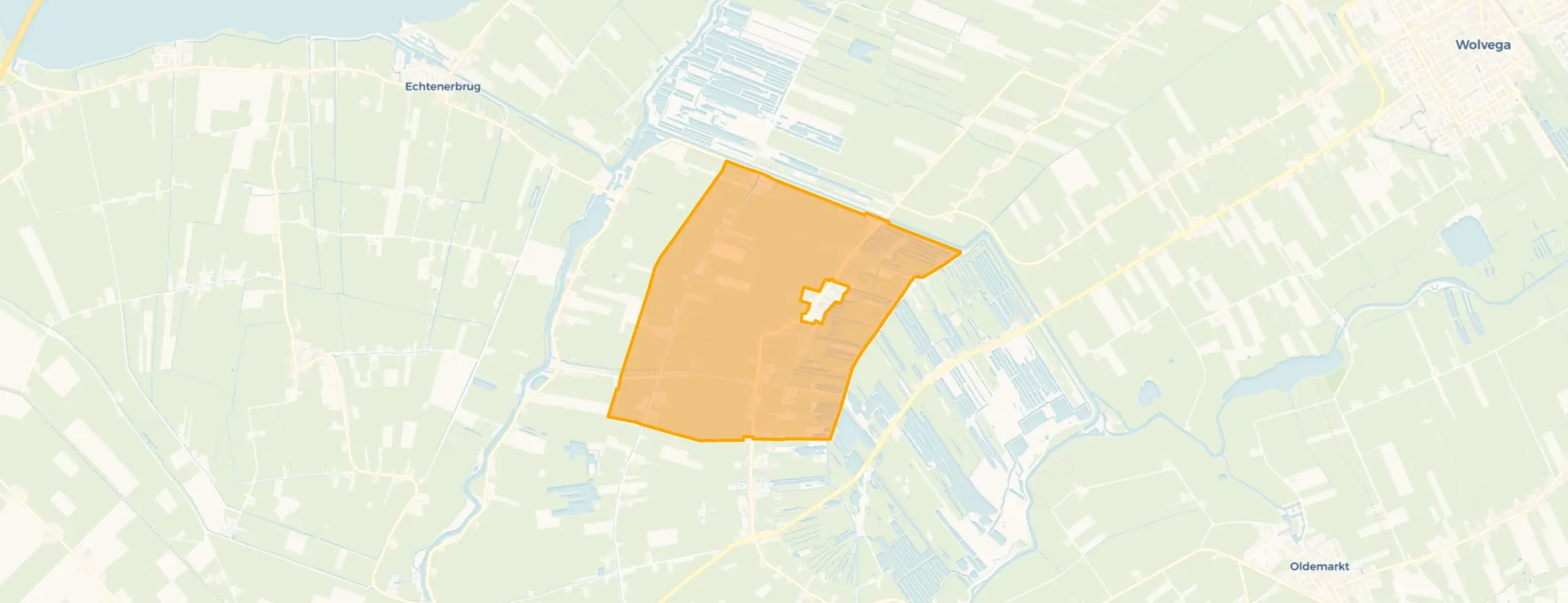 Kaart van Munnekeburen-Buitengebied