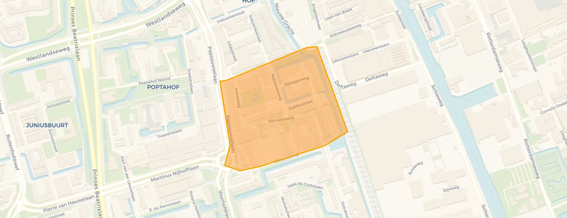 Buurt Mythologiebuurt, Delft