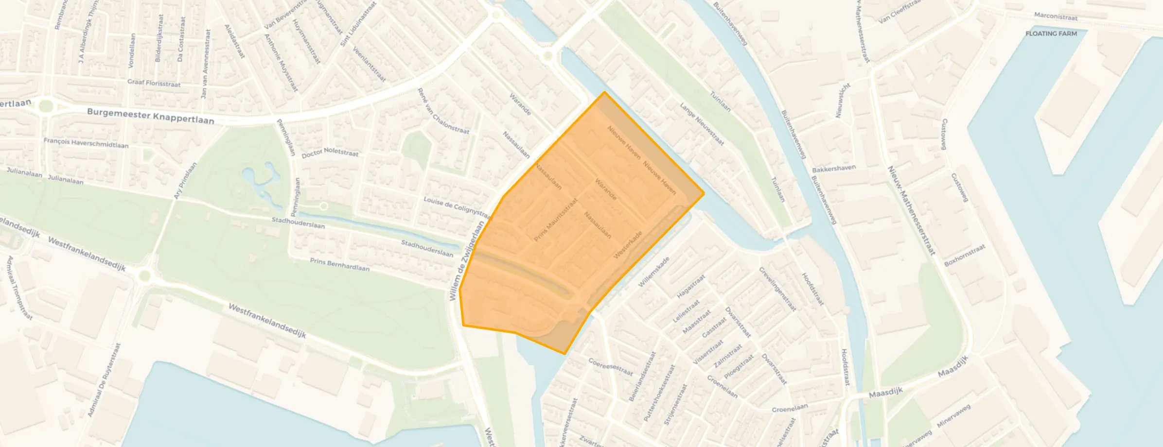 Kaart van Nassaukwartier
