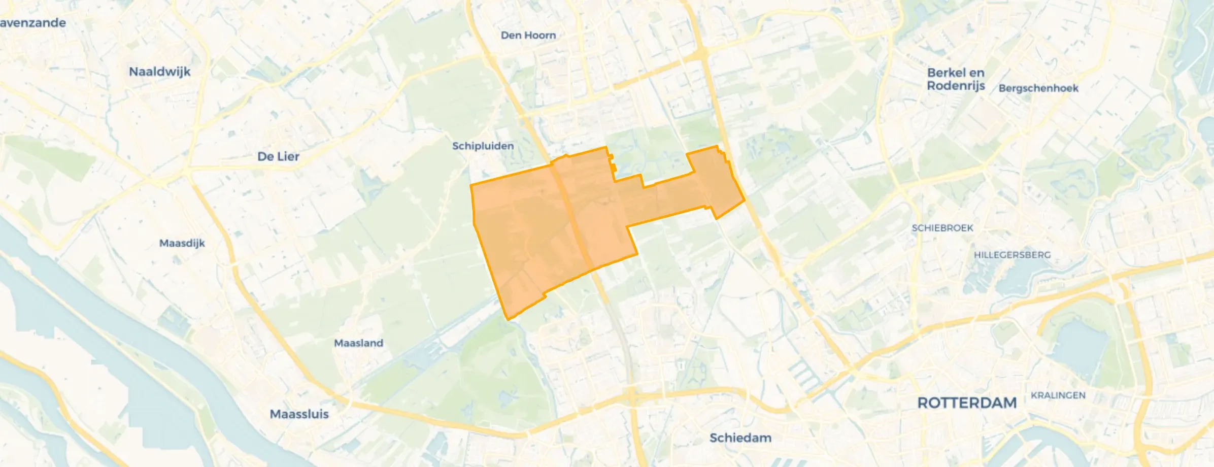 Kaart van Negenhuizen en Zouteveen