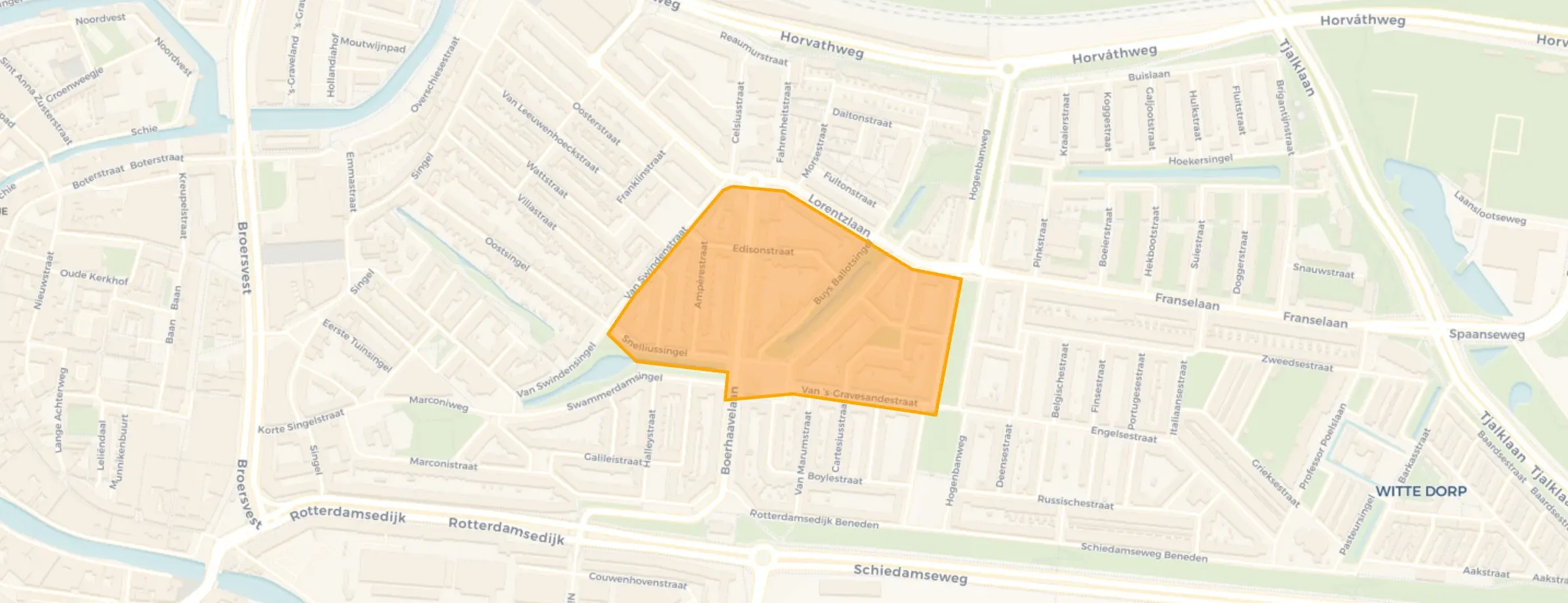 Buurt Newtonbuurt, Schiedam