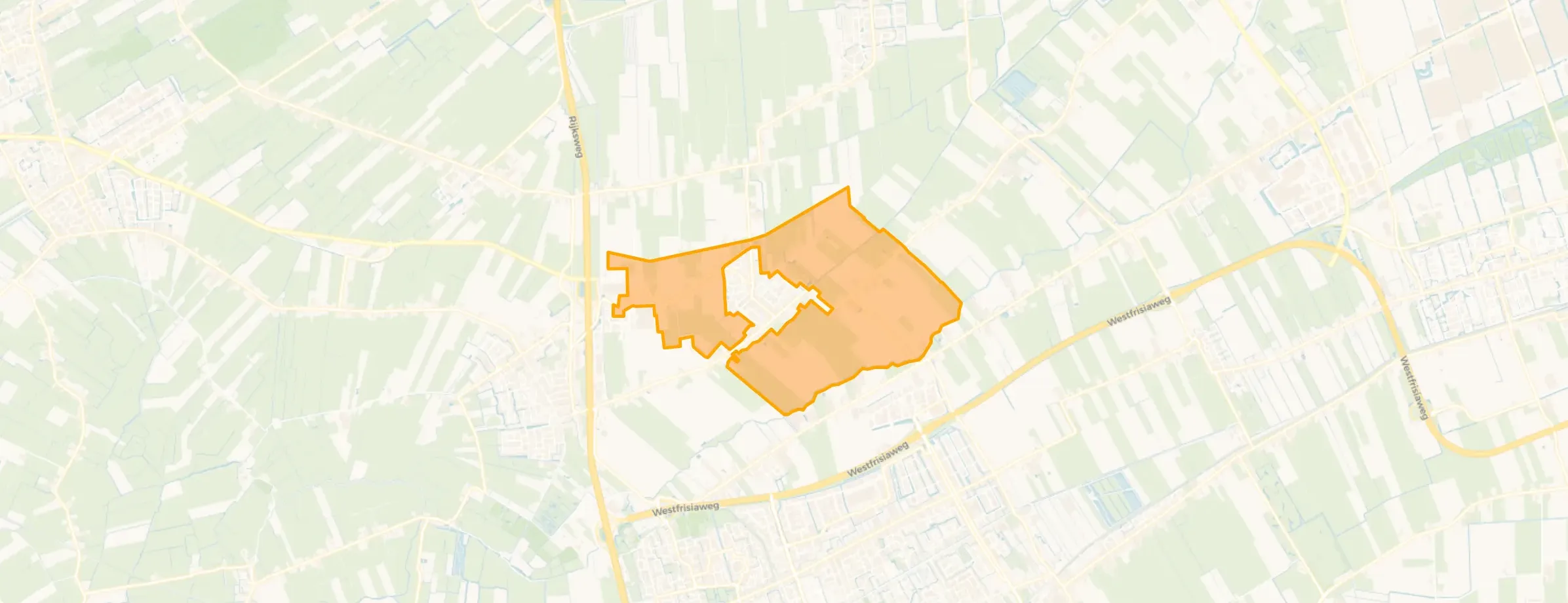 Kaart van Nibbixwoud Buitengebied
