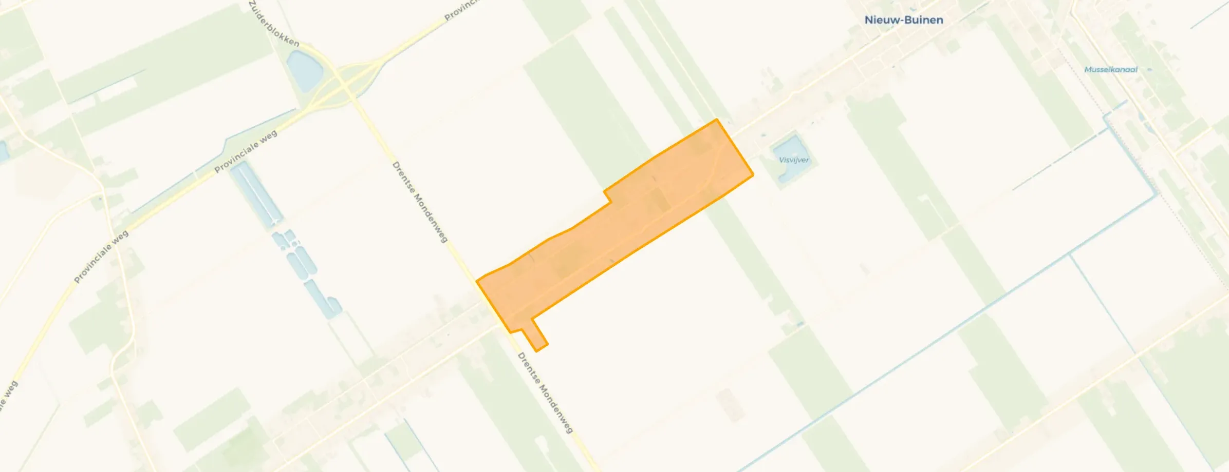 Kaart van Nieuw-Buinen Midden