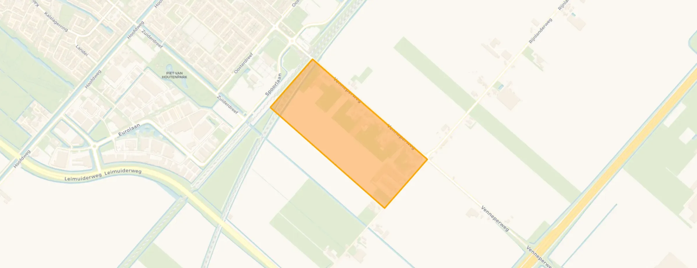 Kaart van Nieuw-Vennep ’t Kabel
