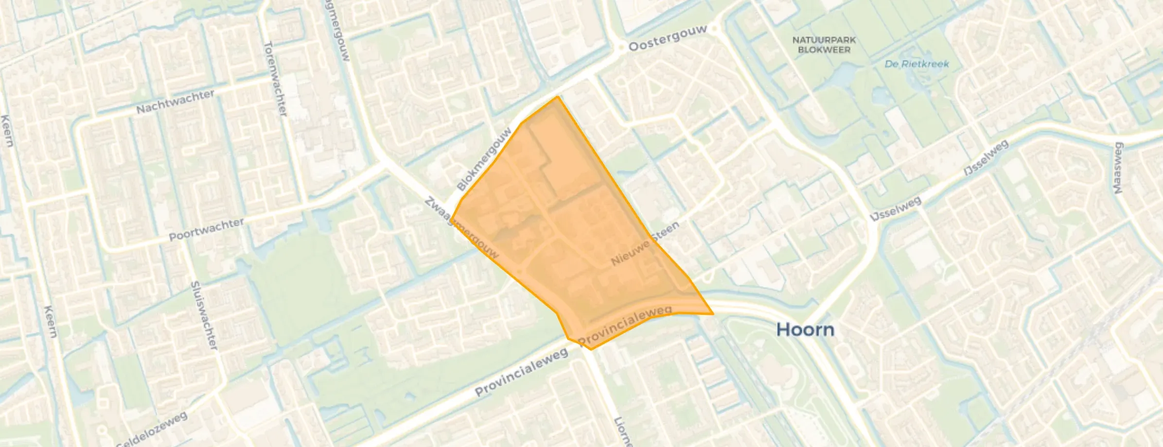 Kaart van Nieuwe Steen - Buurt 22 01