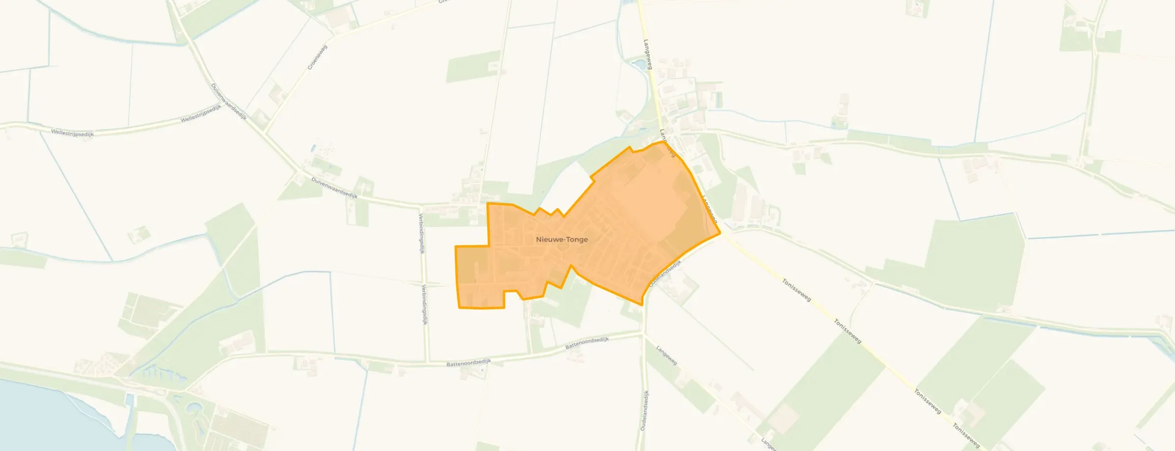 Nieuwe-Tonge woonkern in Goeree-Overflakkee