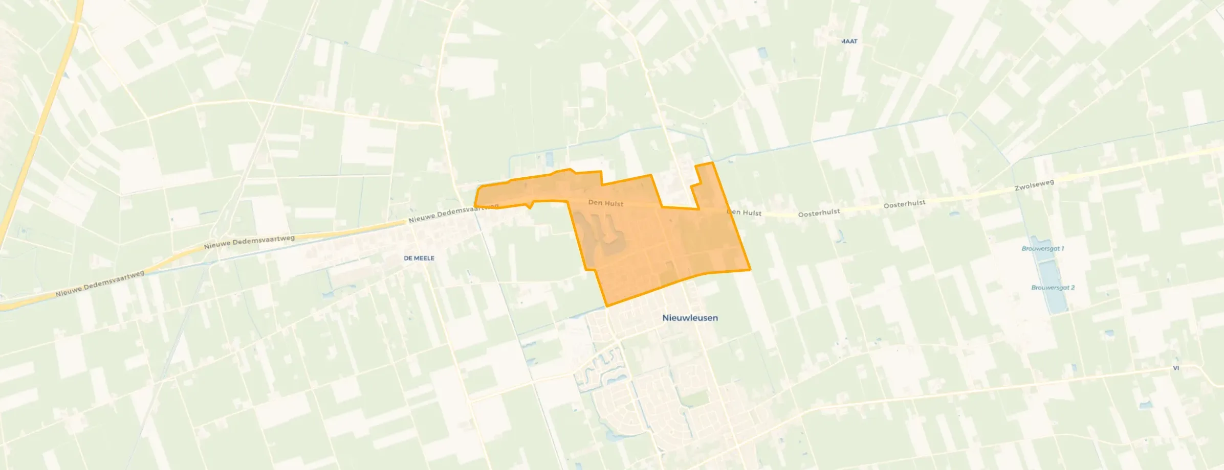 Kaart van Nieuwleusen Noord