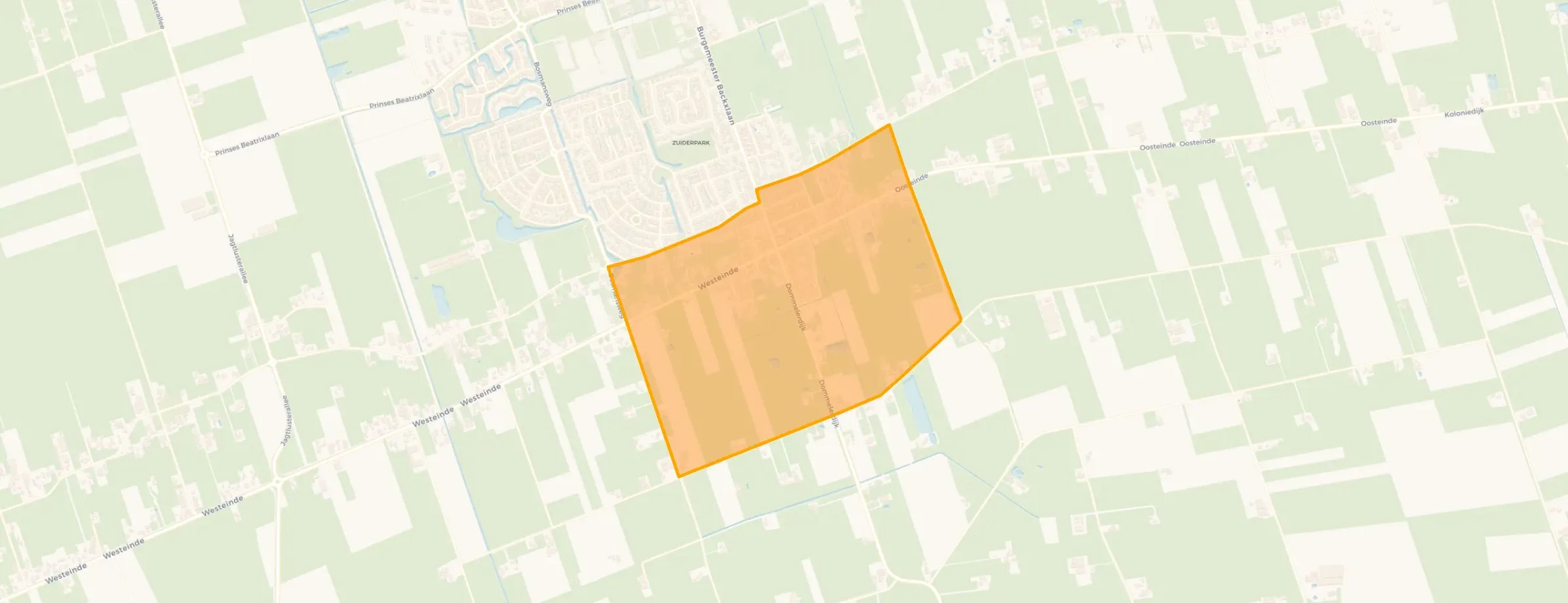 Kaart van Nieuwleusen Zuid