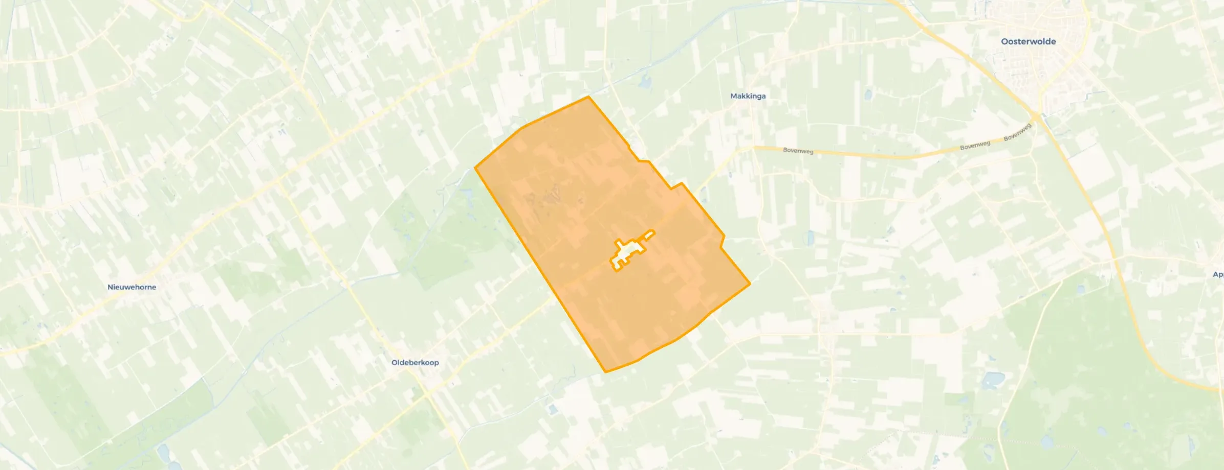 Kaart van Nijeberkoop-Buitengebied