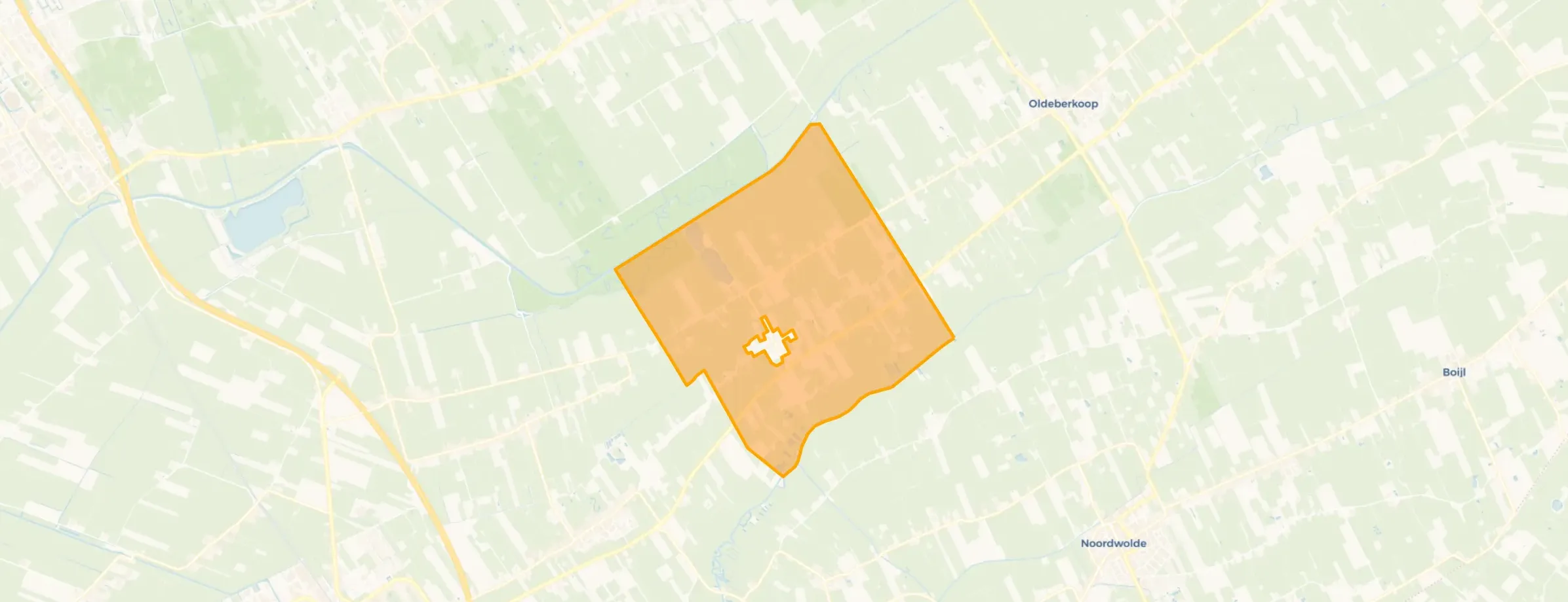 Kaart van Nijeholtpade-Buitengebied