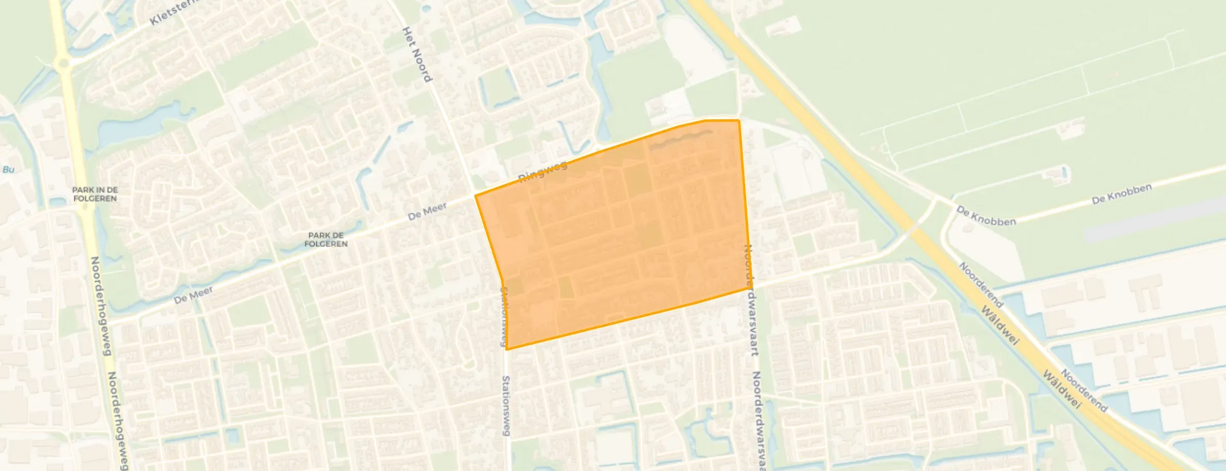 Kaart van Noord-Oost noord