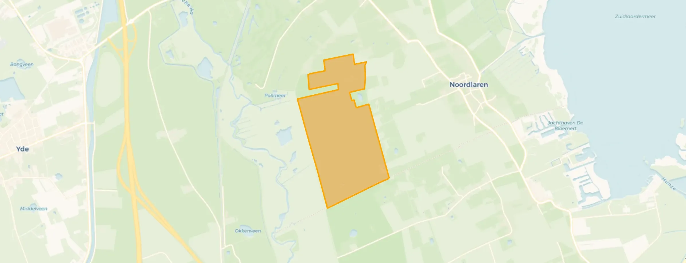 Kaart van Noordlaarderbos
