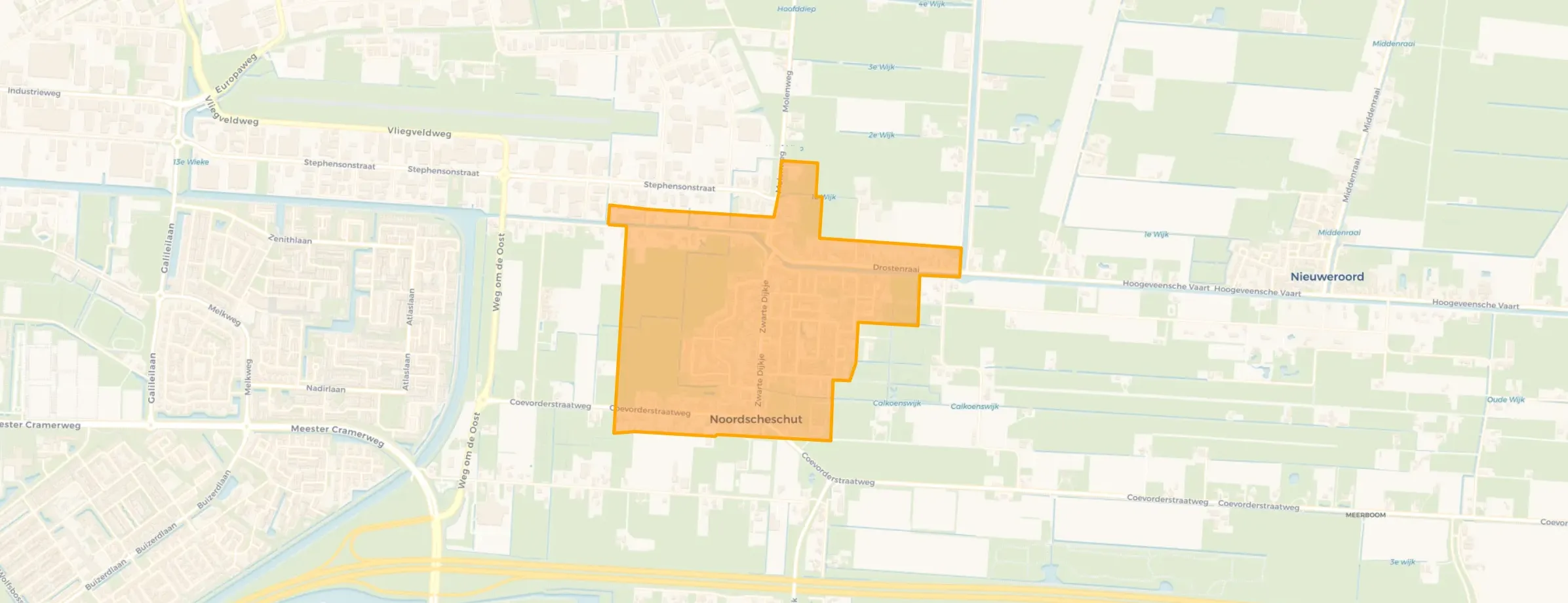 Buurt Noordscheschut kern, Noordscheschut