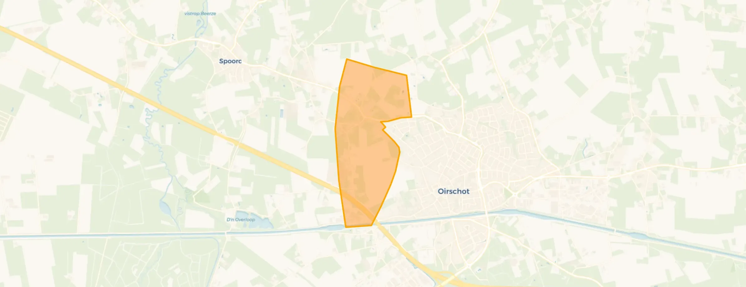 Map of Oirschot Noordoost