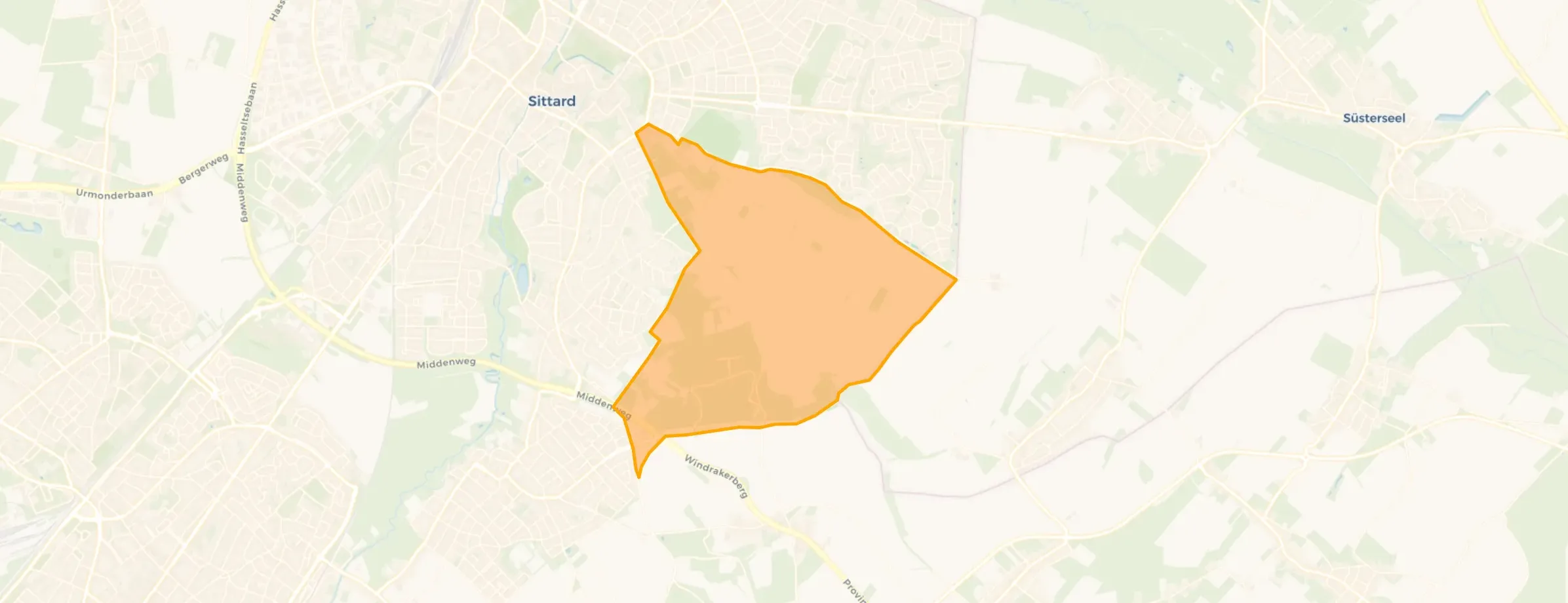 Kaart van Omgeving Watersley