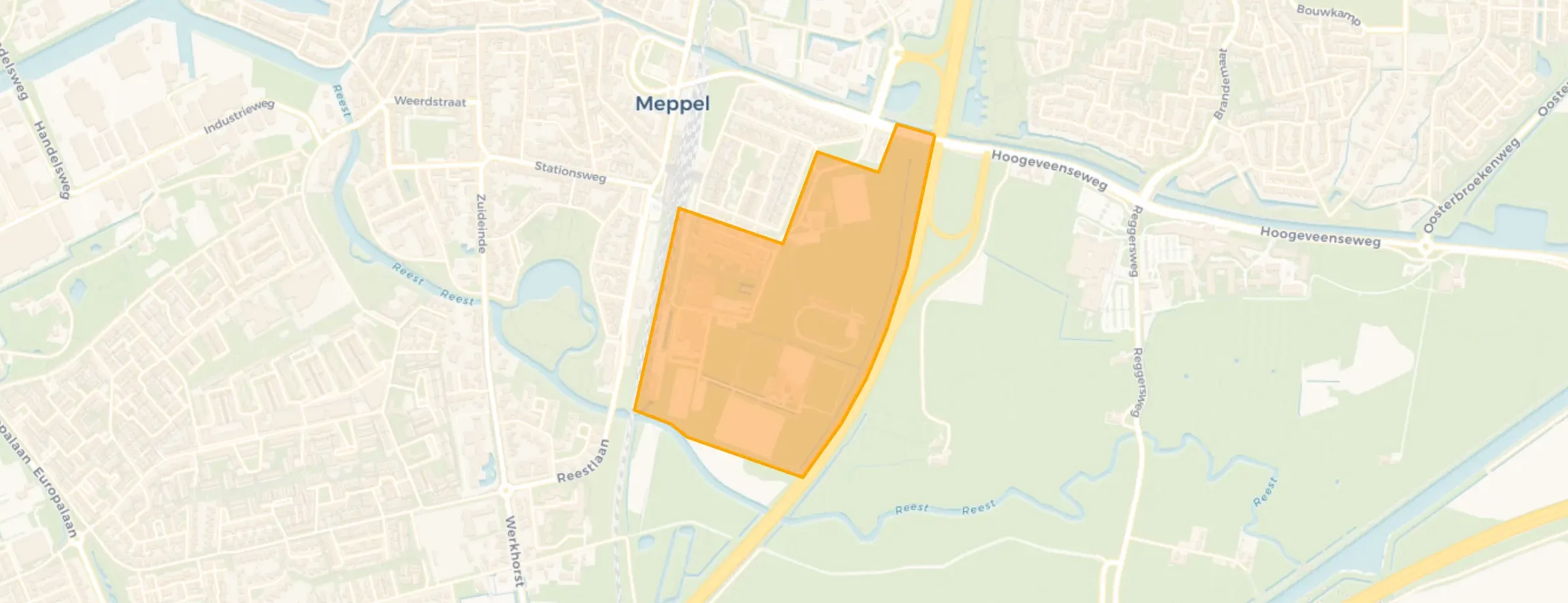 Kaart van Onderwijs- sportpark