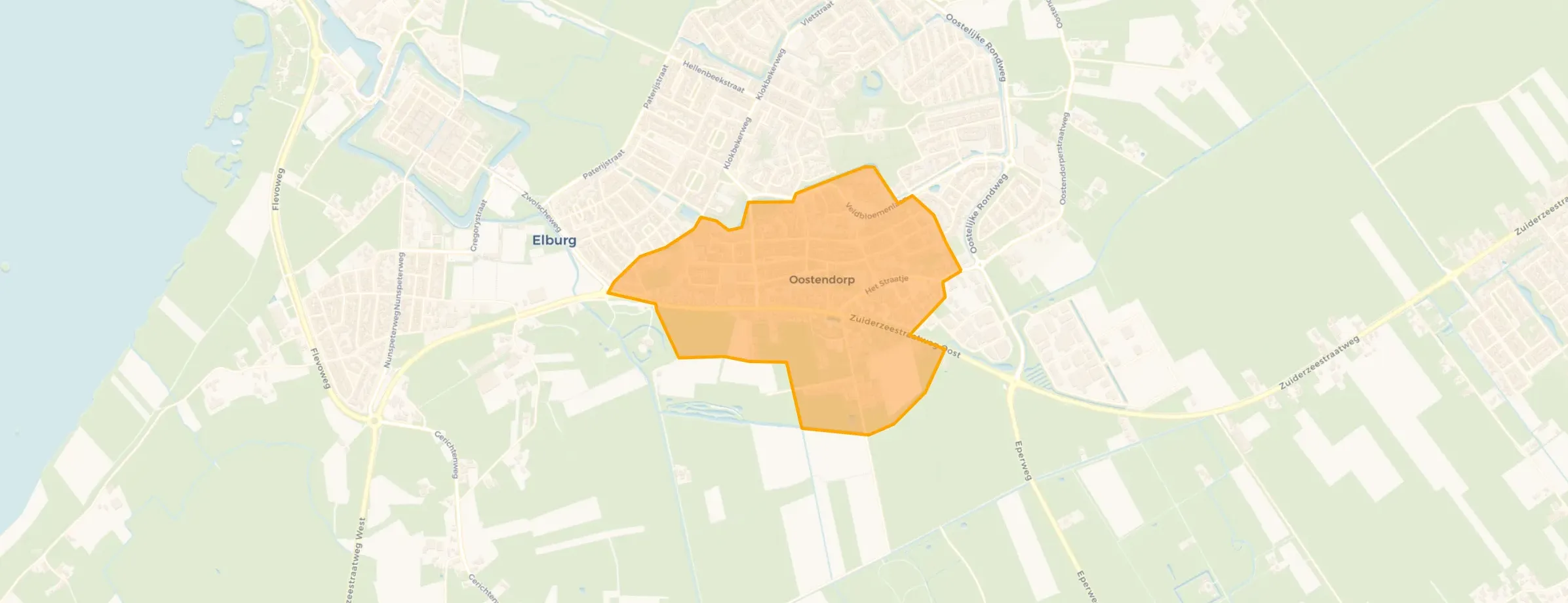 Kaart van Oostendorp