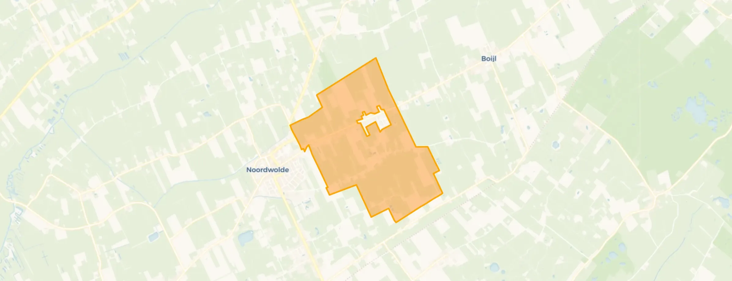 Kaart van Oosterstreek-Buitengebied