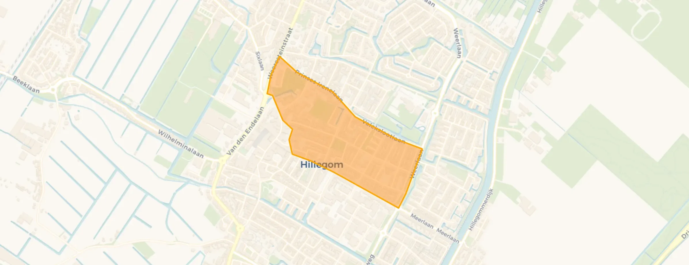 Buurt Oranjebuurt, Hillegom