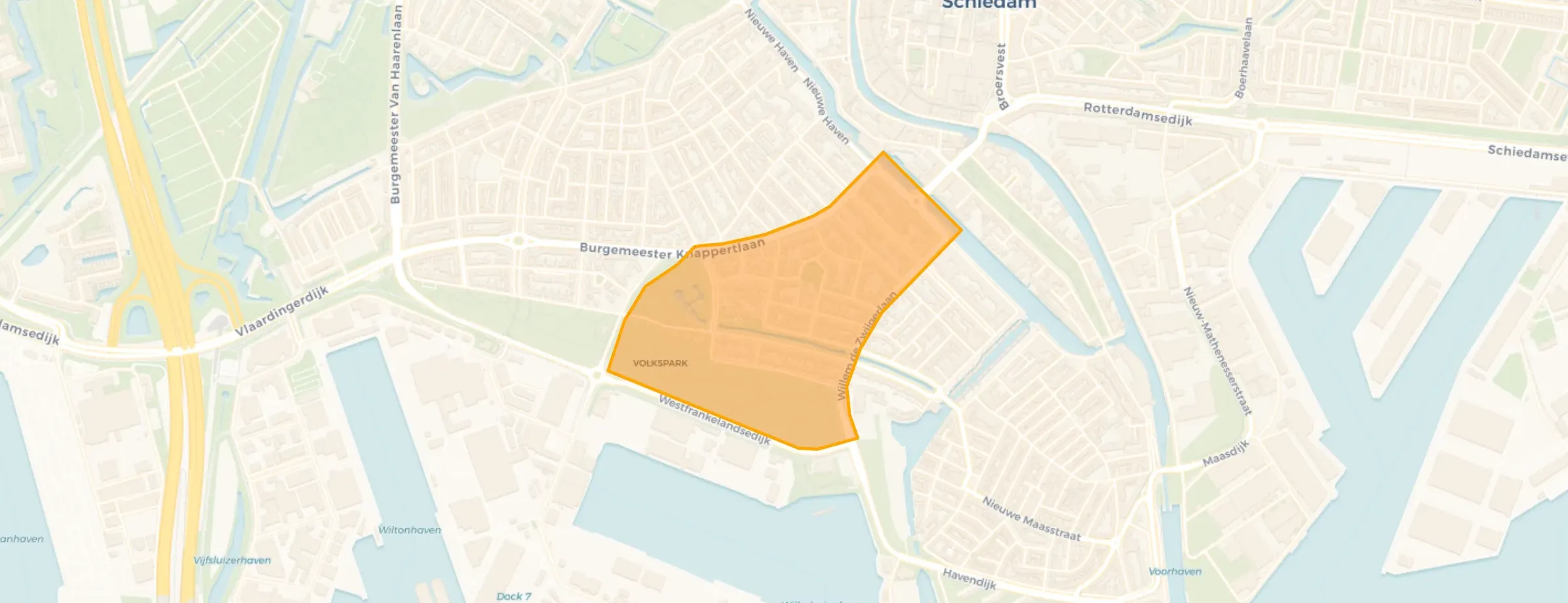 Kaart van Oranjekwartier