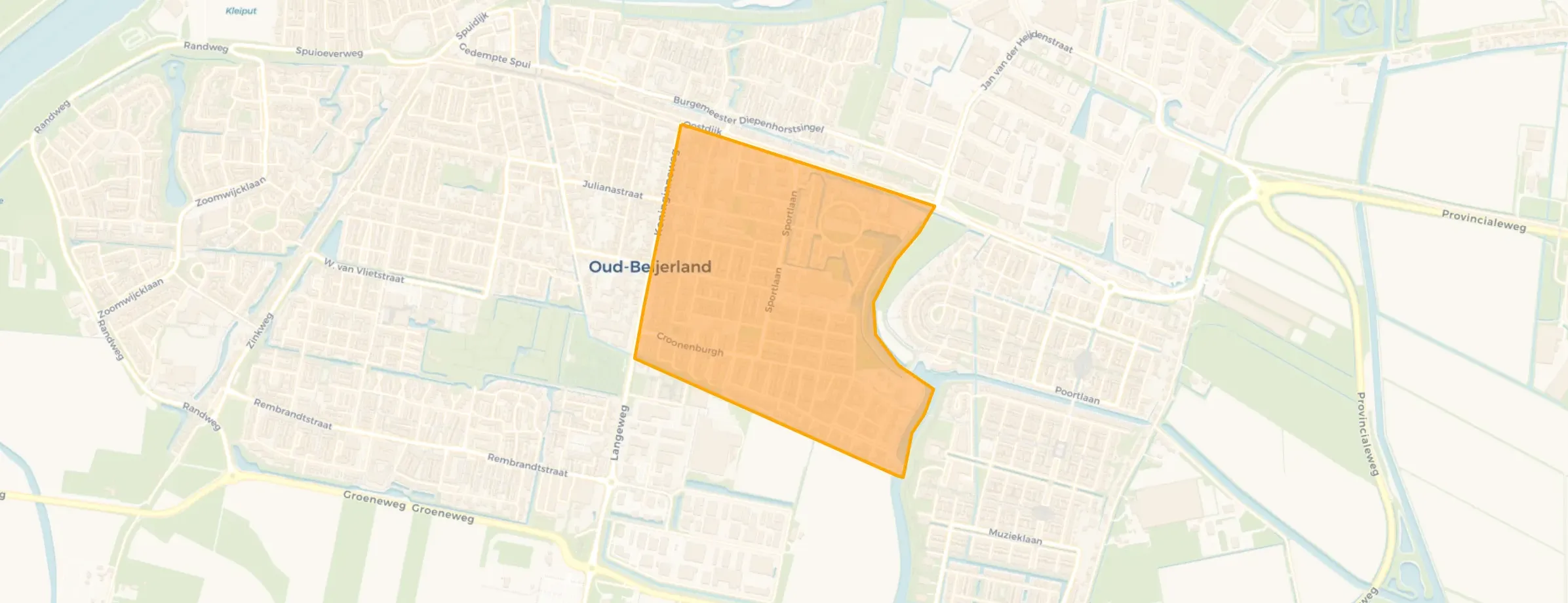 Buurt Oud-Beijerland Croonenburghwijk, Oud-Beijerland