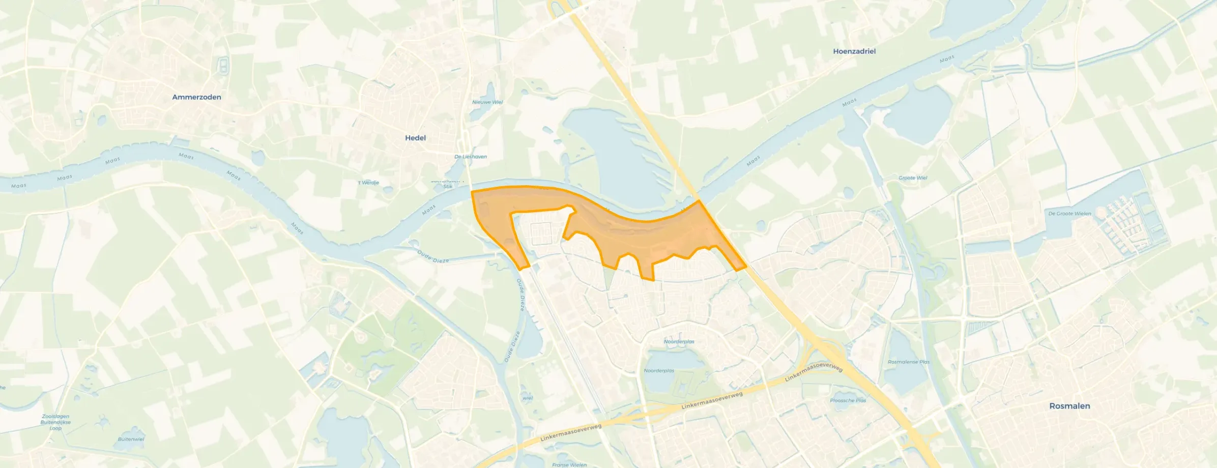 Kaart van Oud Empel