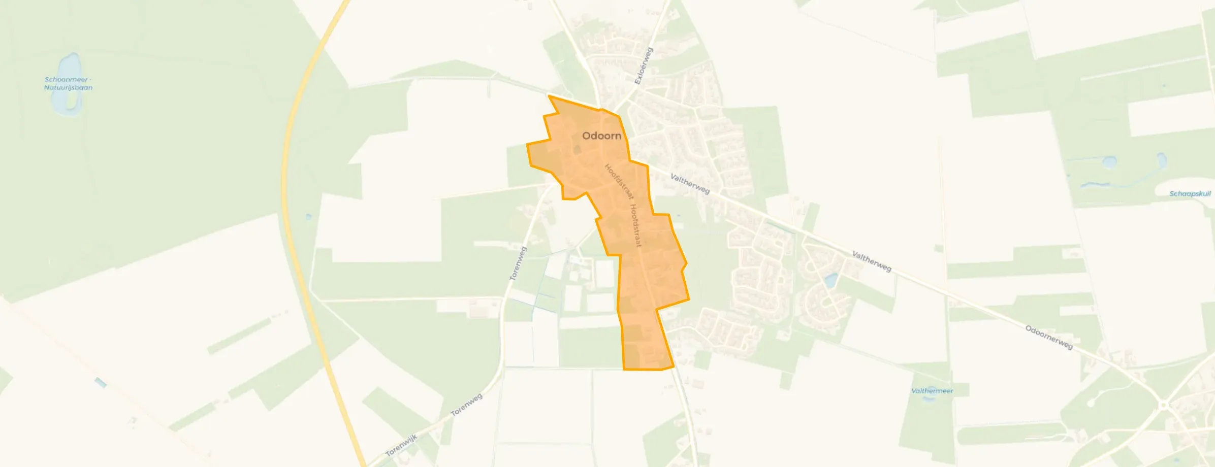 Kaart van Oud Odoorn