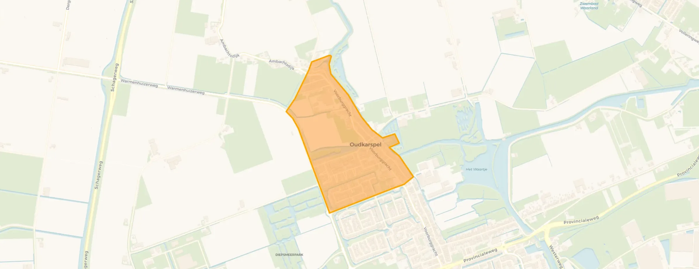 Kaart van Oudkarspel Noord