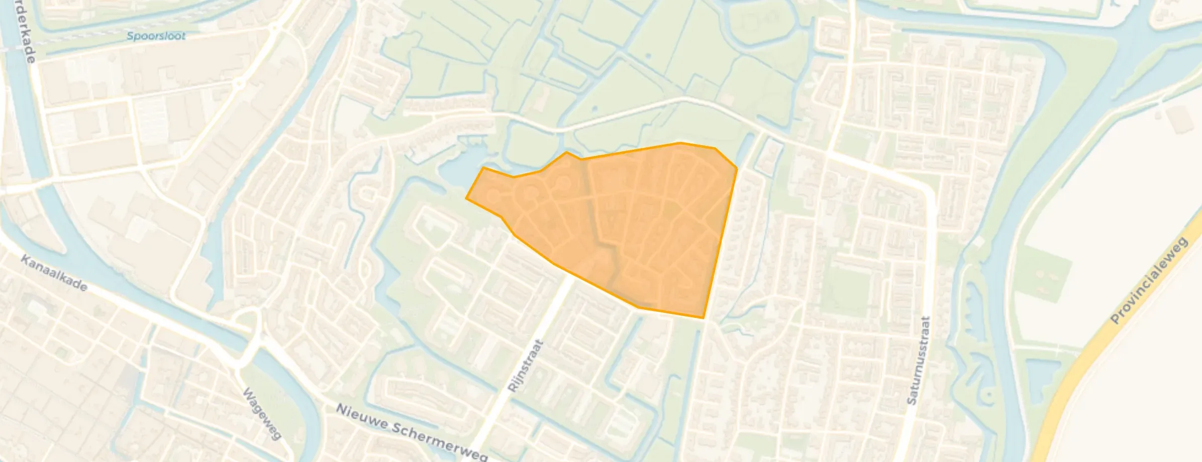 Kaart van Oudorperpolder-Noord