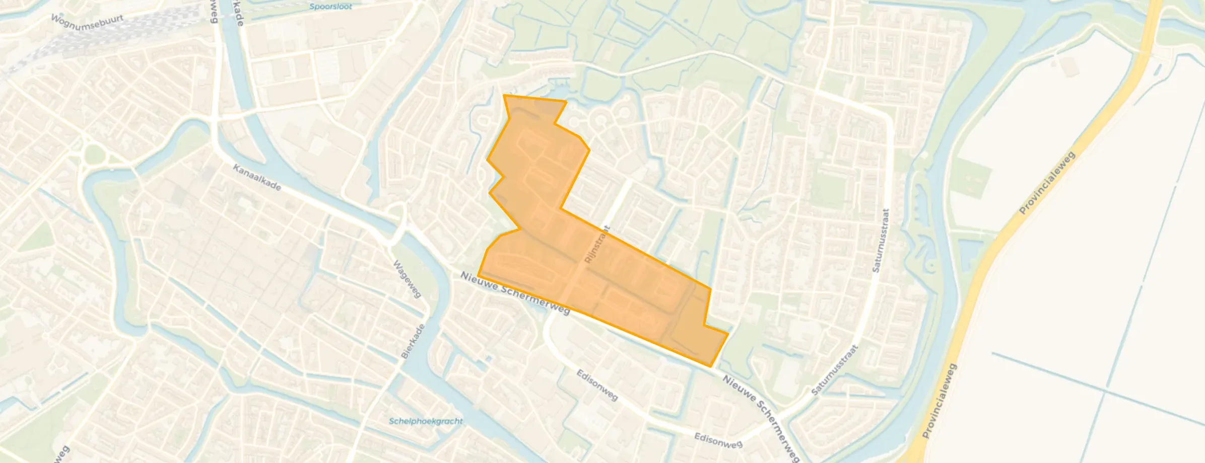 Kaart van Oudorperpolder-Zuid