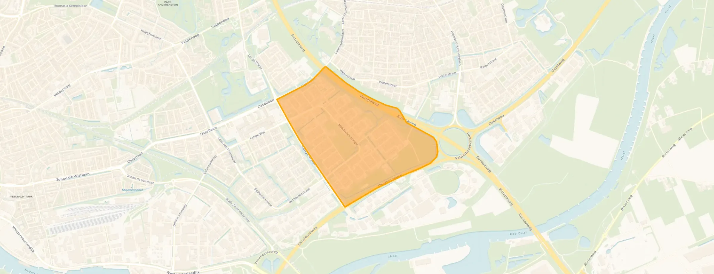 Buurt Over het Lange Water, Arnhem