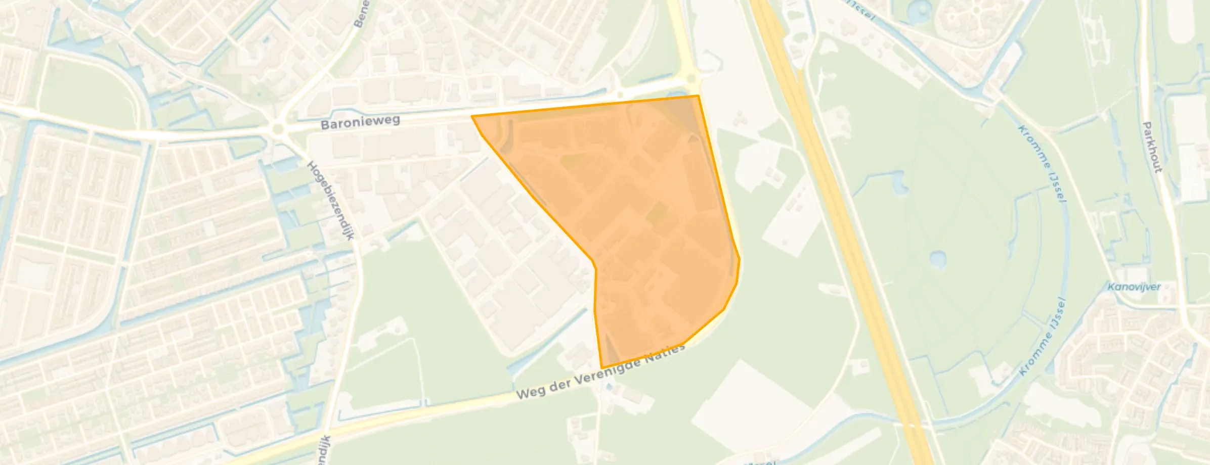 Kaart van Over Oudland