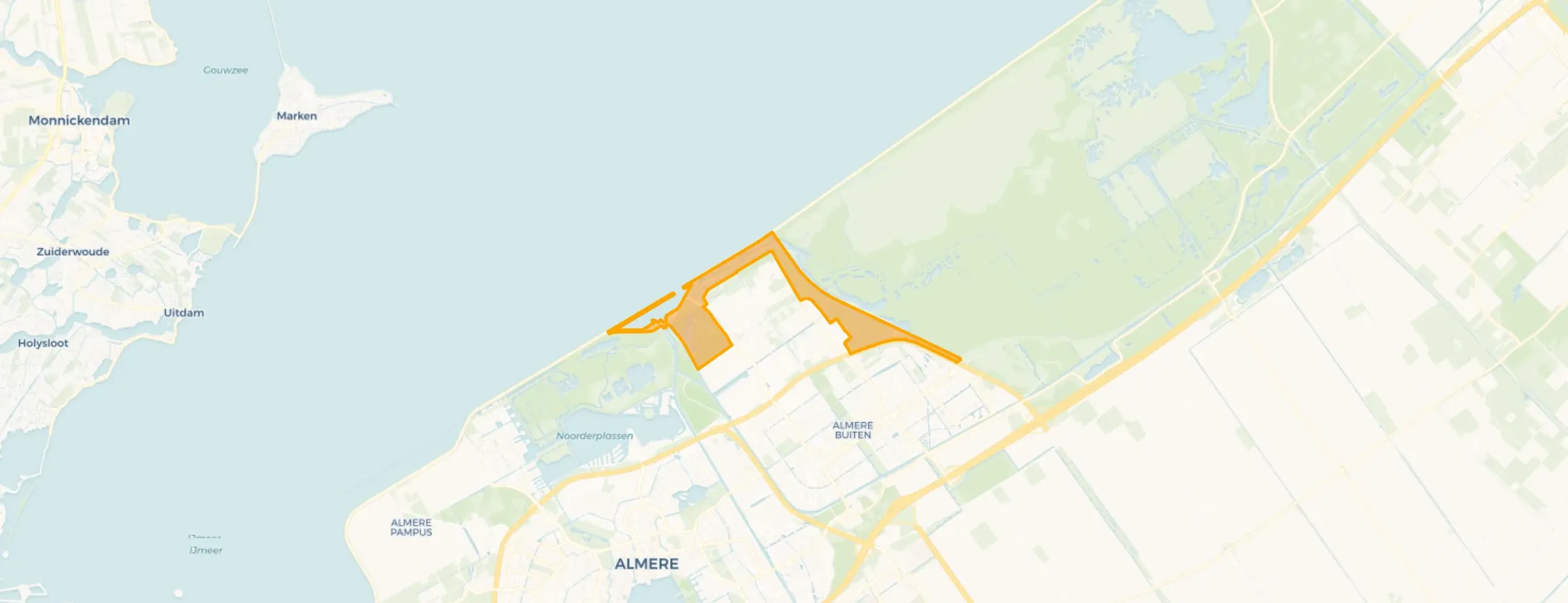 Kaart van Overig Almere Buiten Noord