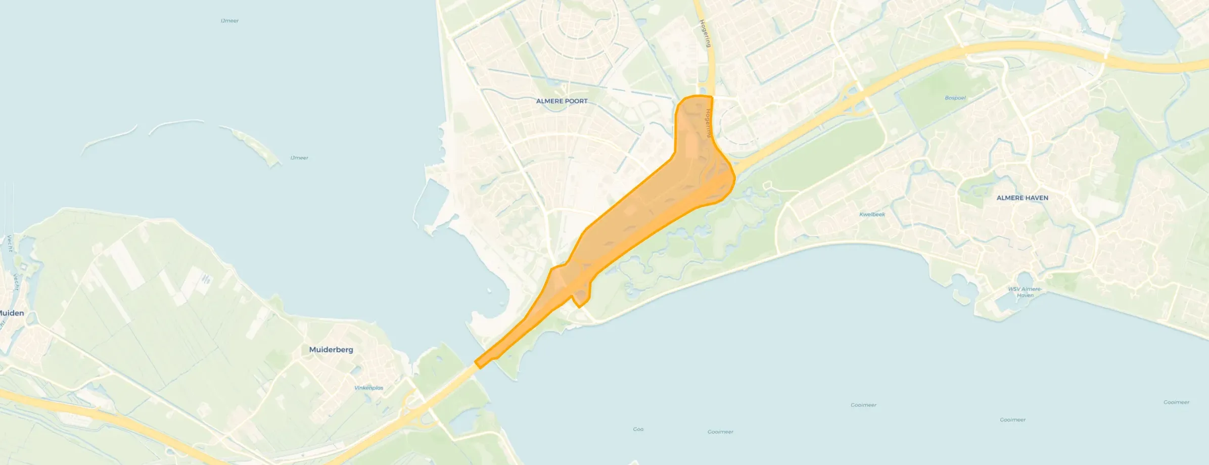 Kaart van Overig Almere Poort Zuid