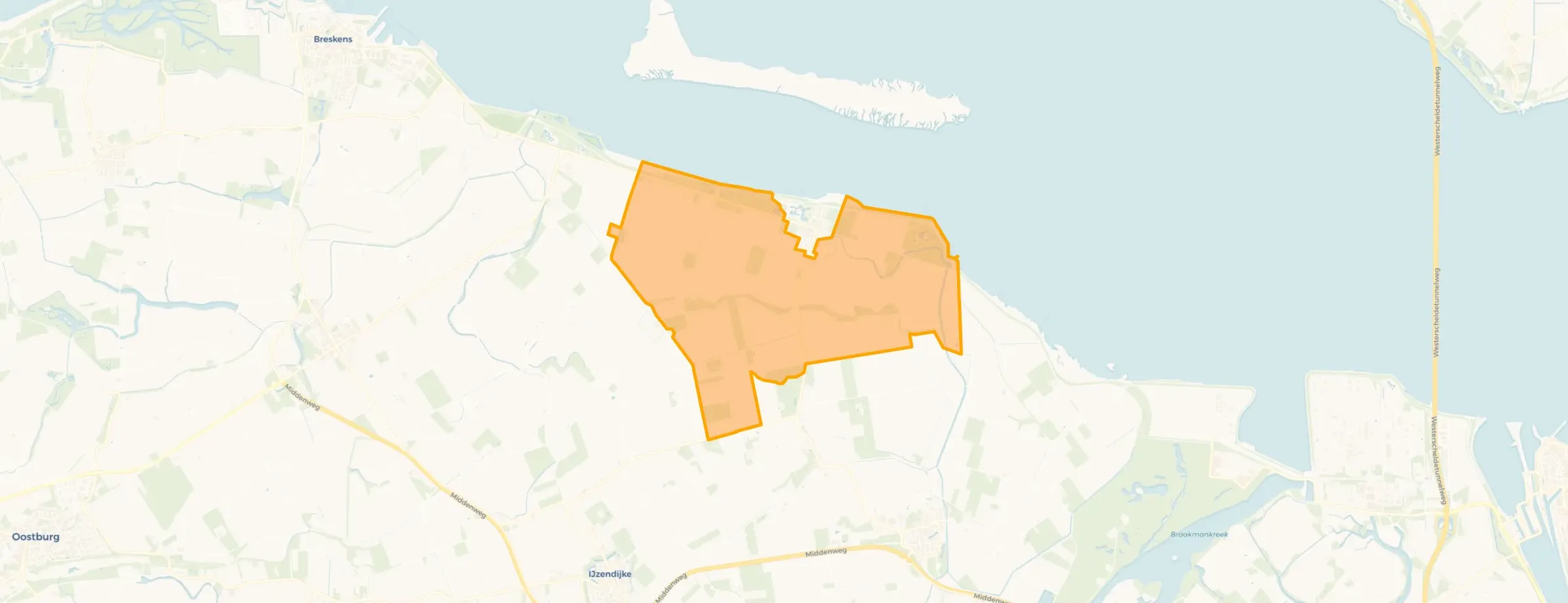 Buurt Overige verspreide huizen Hoofdplaat, Biervliet (Gem. Sluis)