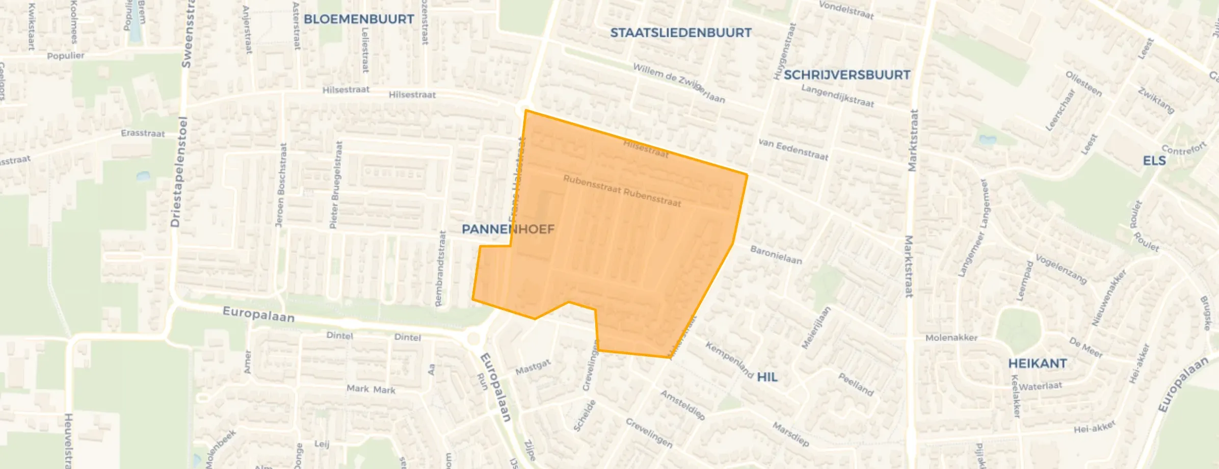 Buurt Pannenhoef (oost), Kaatsheuvel