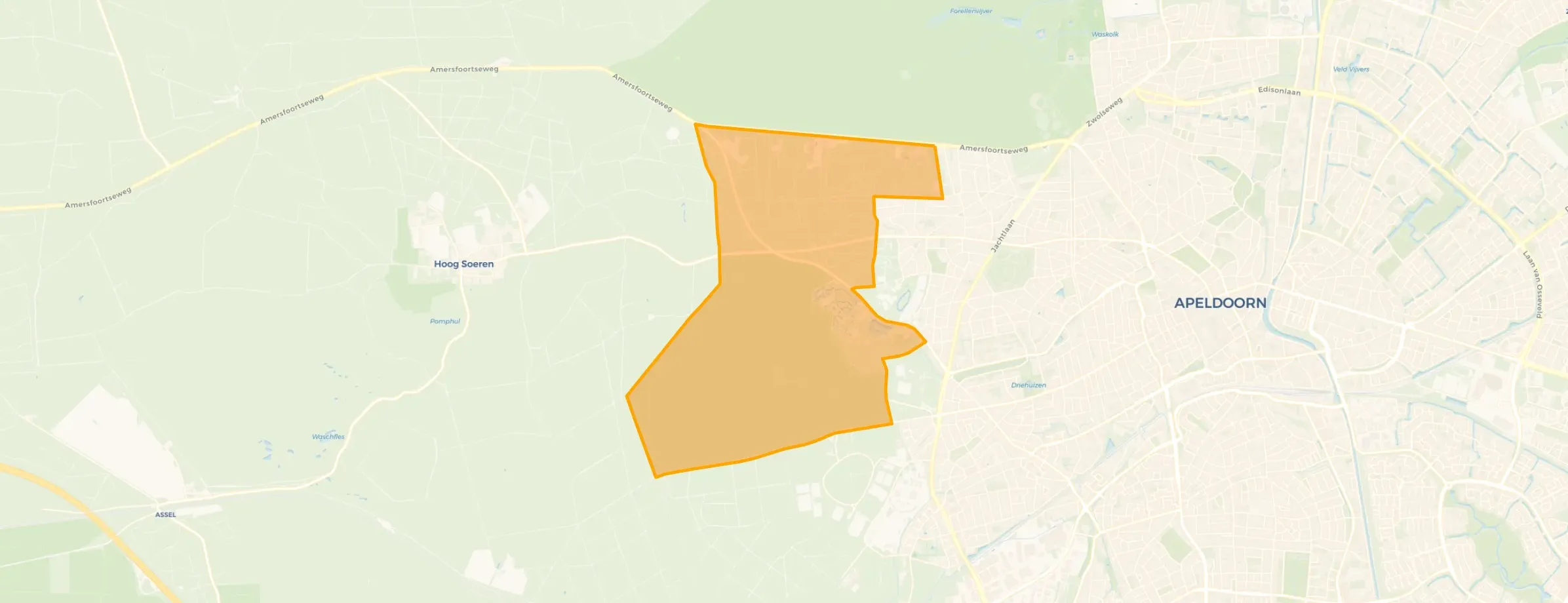 Kaart van Park Berg en Bos