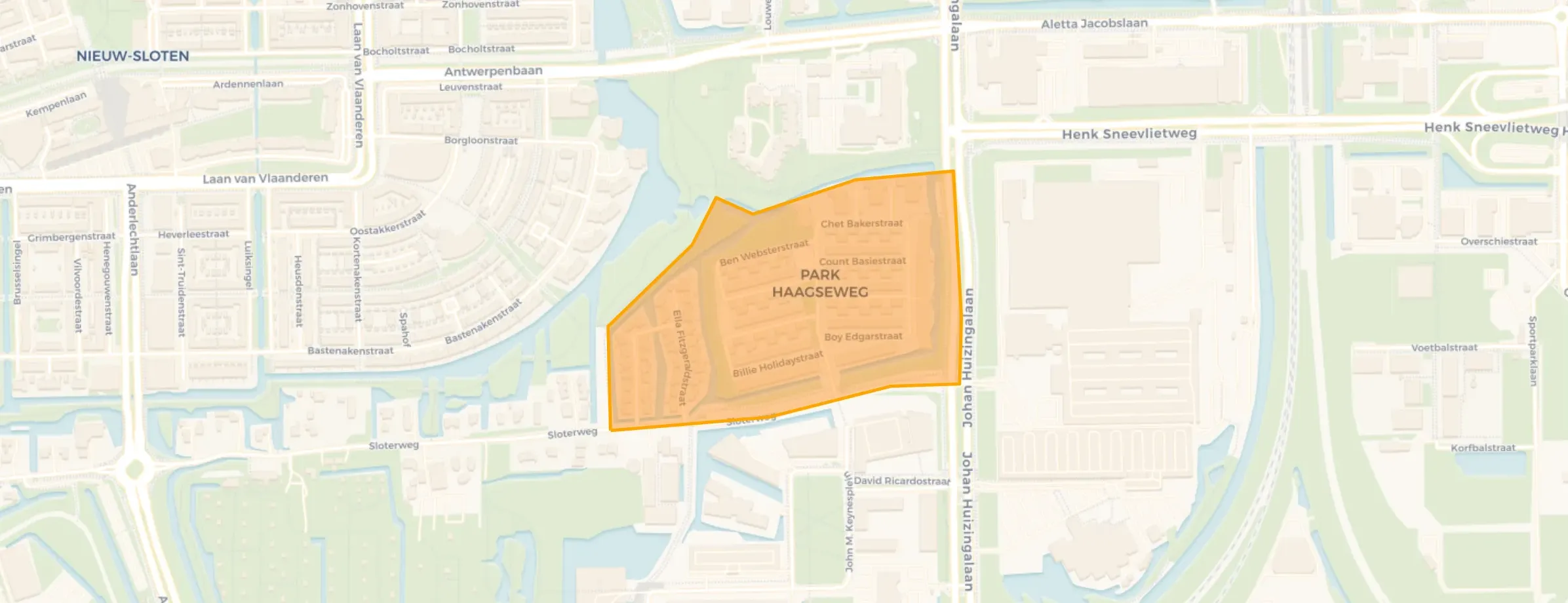 Kaart van Park Haagseweg
