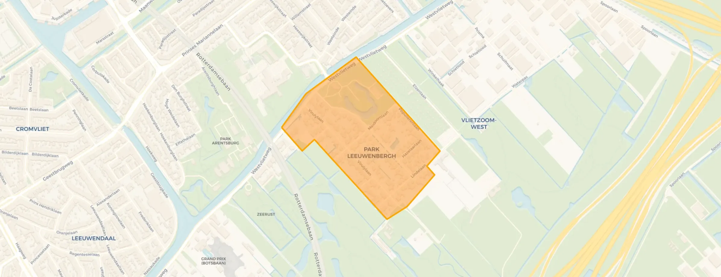Kaart van Park Leeuwenbergh
