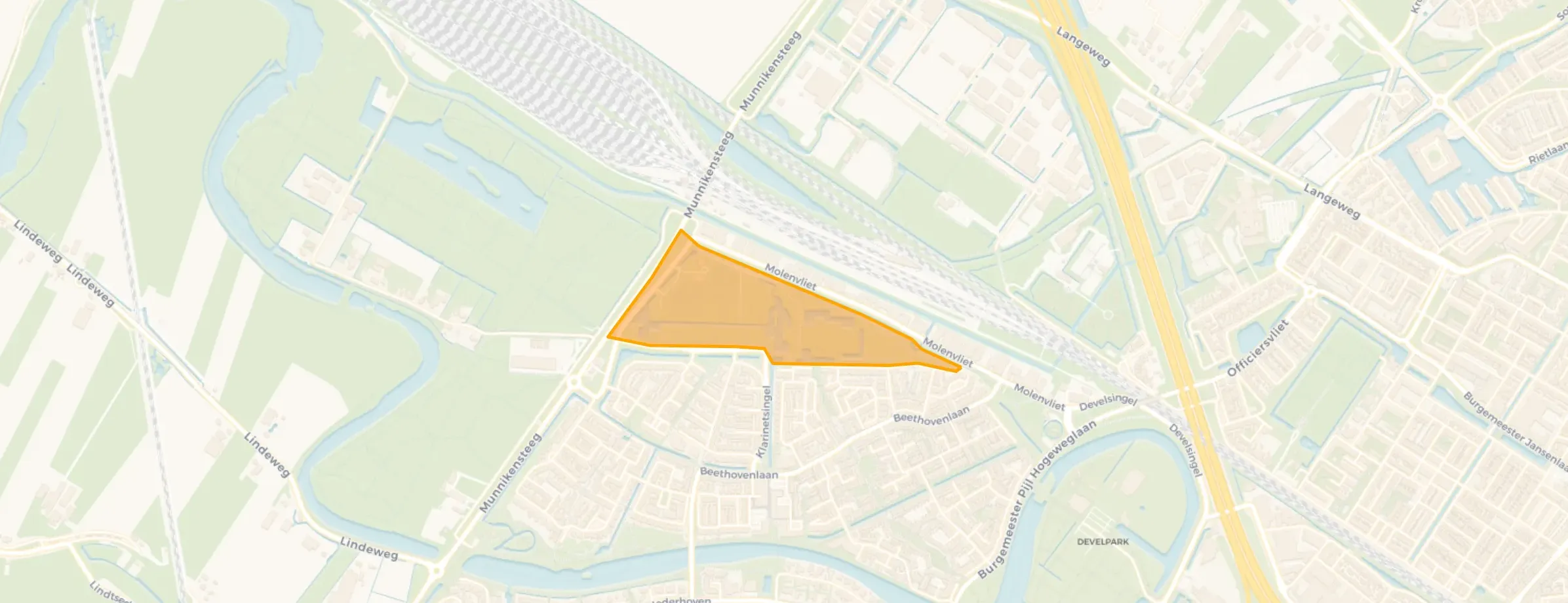 Kaart van Park Molenvliet