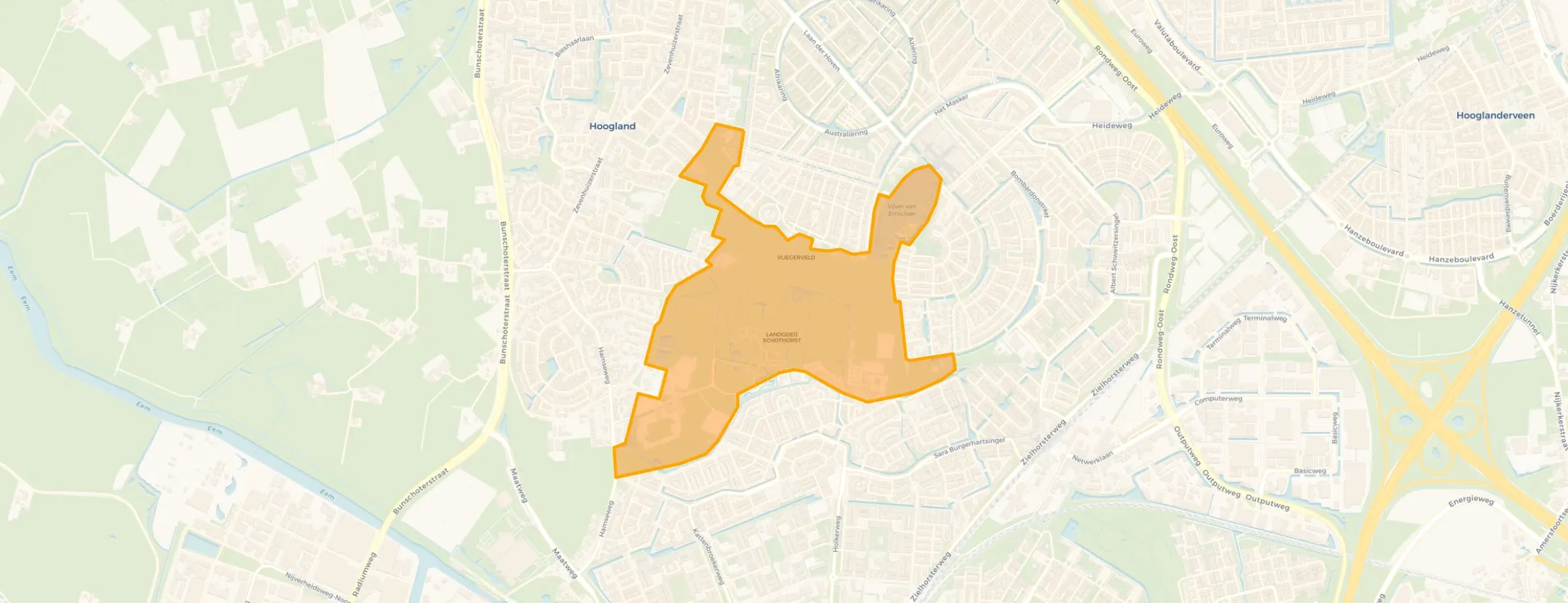 Kaart van Park Schothorst