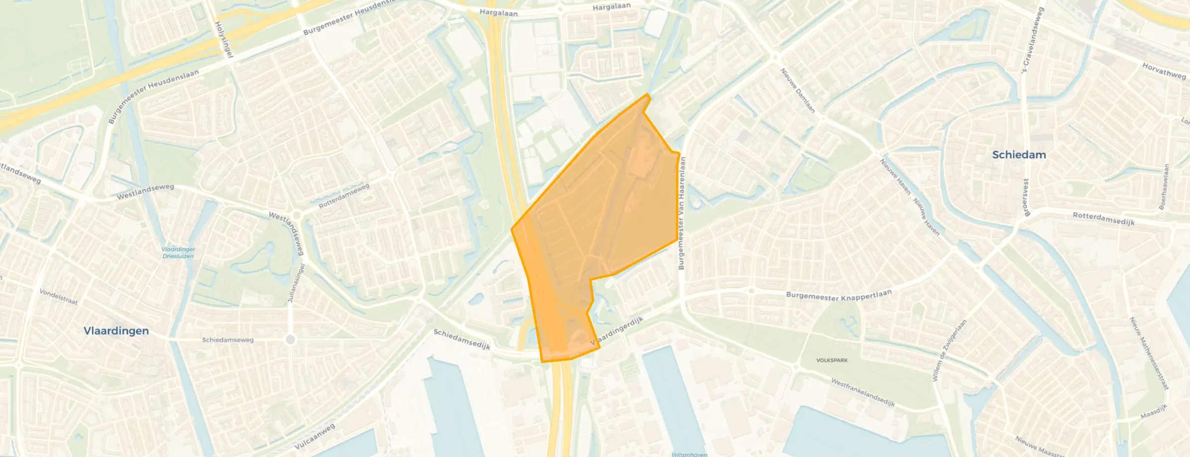 Kaart van Park Vijfsluizen