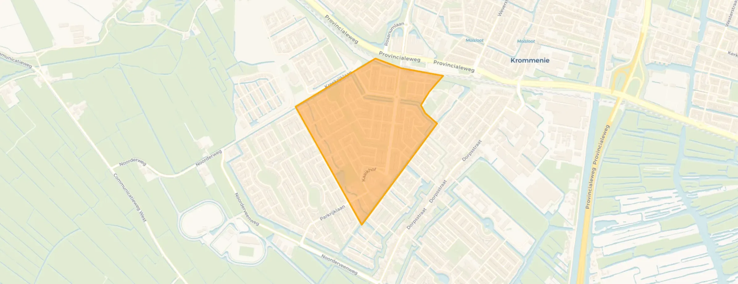 Kaart van Parkrijk Noord