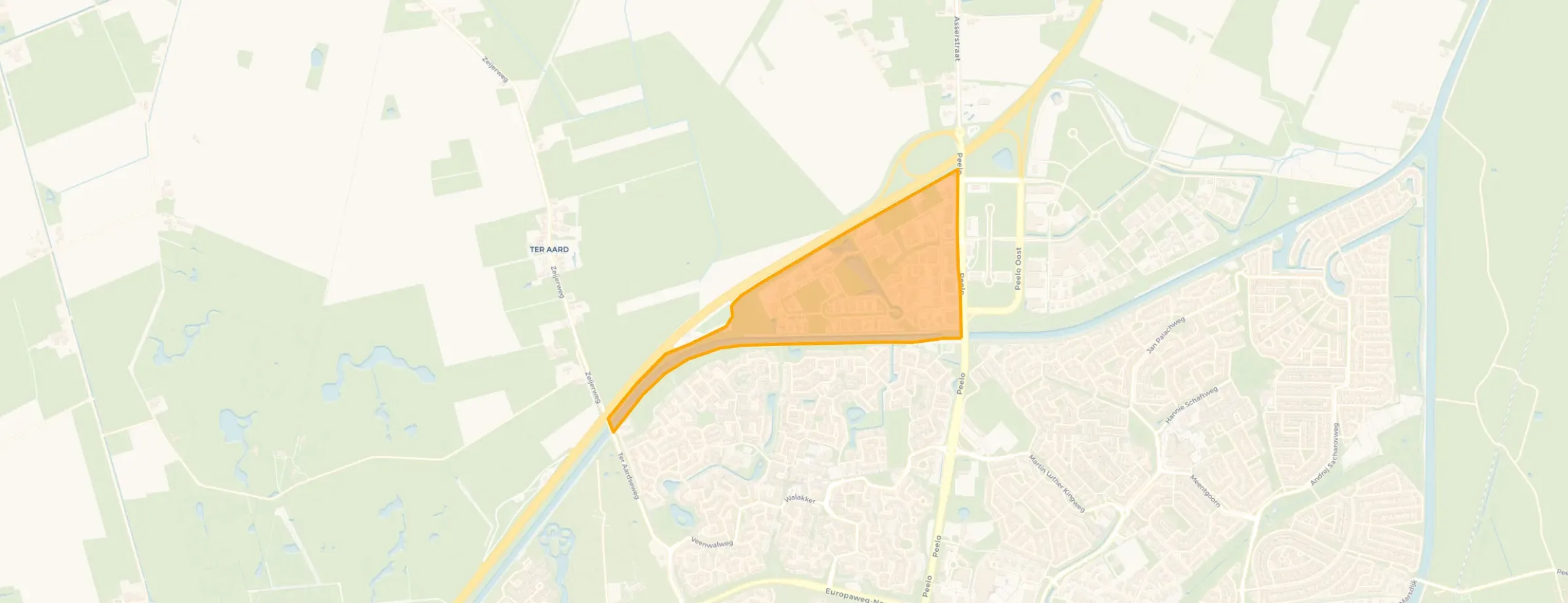 Kaart van Peelerpark